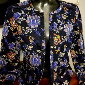 LOFT  Floral Blazer